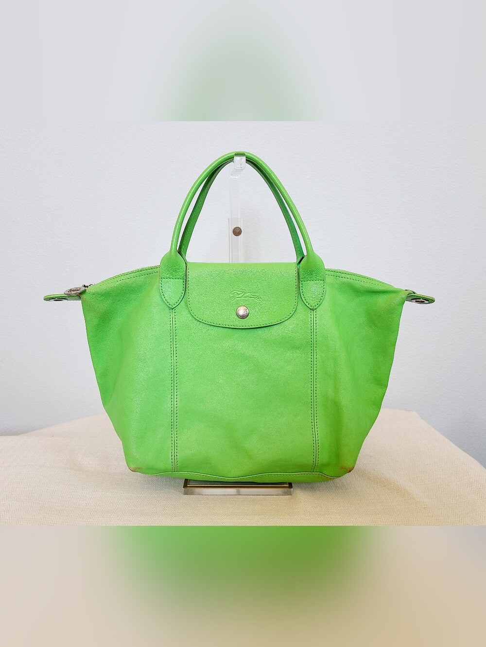 Longchamp Le Pliage 'Cuir' Small Leather Shoulder Crossbody Bag - Made in FRANCE